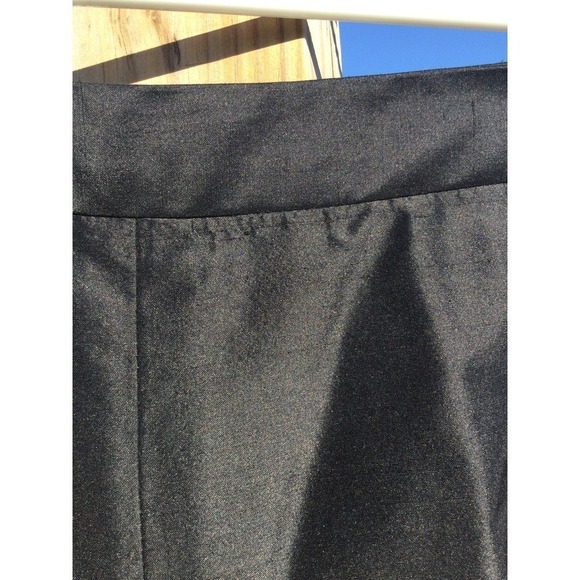 Thalian womens silk pants size 12 black straight leg made in USA formal - Picture 4 of 10
